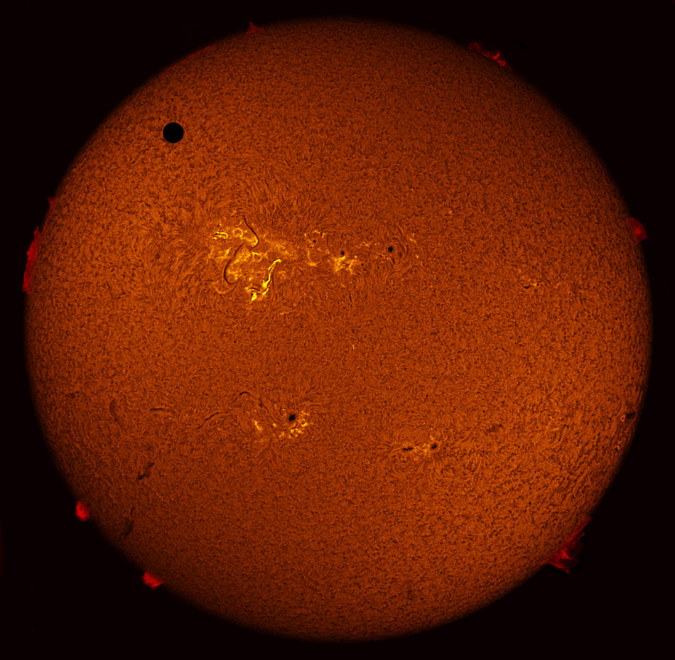 Venus Transit in h-alpha 06/05/2012