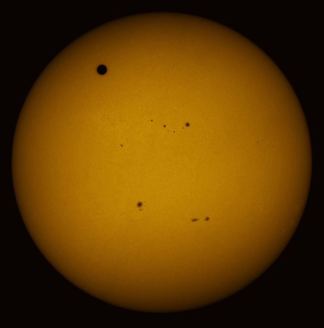 Venus Transit in white light 06/05/2012