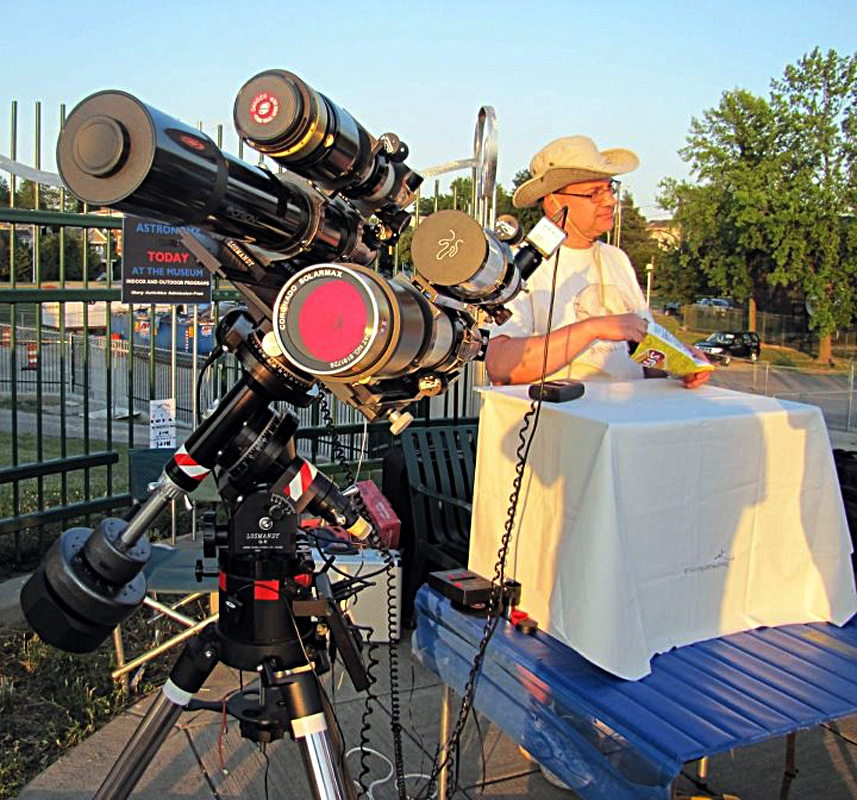 Observing the Venus Transit at the Evansville Museum 06/05/2012
